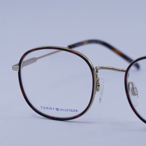 Tommy Hilfiger TH 1726 0AOZ 00 Eyeglasses Gold 50mm Round Frame - Picture 2 of 11